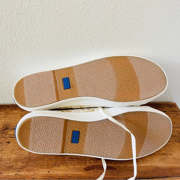 NWT Keds Rifle Paper Co. Queen Anne Gold Leaf Sneakers - Picture 5 of 8